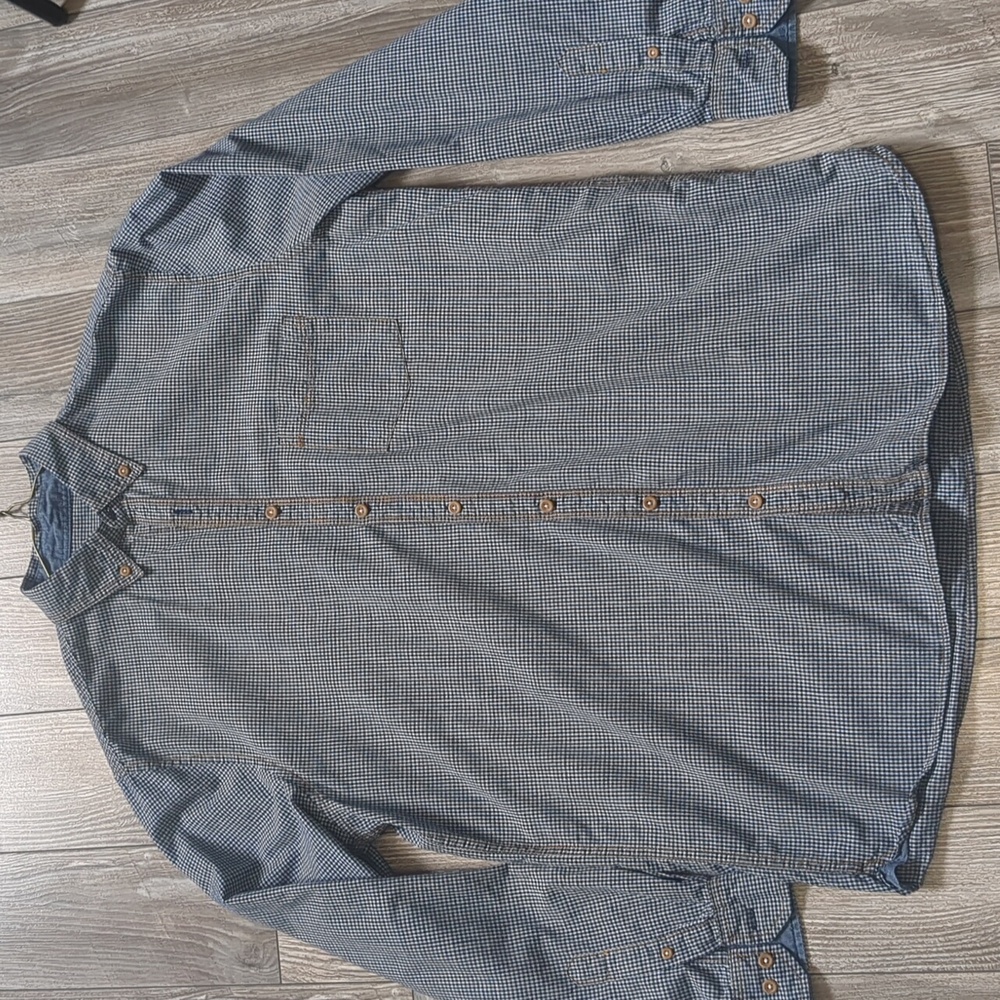 Britches Button Down Gingham Shirt L